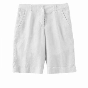Rosso35 white linen shorts